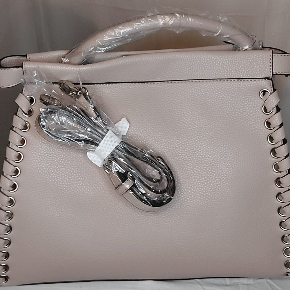 Light Taupe Satchel
